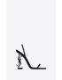 [SAINT LAURENT] opyum slingback sandals in glazed leather 754880AACGC1000