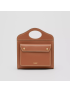 [BURBERRY] Topstitched Leather Medium Pocket Bag 80359991