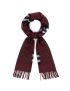 [BURBERRY OUTLET] Tartan Monogram Unisex Cashmere Fringes Logo Scarves 80490101