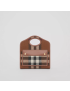 [BURBERRY] Knitted Check and Leather Mini Pocket Bag 80491381