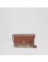 [BURBERRY] Vintage Check and Leather Mini Note Bag 80492441