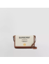 [BURBERRY] Horseferry Print Canvas and Leather Mini Note Bag 80552201