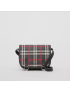 [BURBERRY] Blurred Check and Leather Messenger Bag 80565471