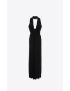 [SAINT LAURENT] scarf dress in crepe jersey 759219Y7F931000