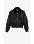 [SAINT LAURENT] bomber army in nylon and shearling 535014Y738T1000