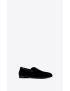 [SAINT LAURENT] smoking slippers in velvet 485147GVO001000