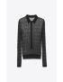 [SAINT LAURENT] long sleeved polo in lace knit 691794Y75MV1000