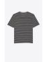[SAINT LAURENT] monogram classic t shirt in striped jersey 665238Y36GP1407