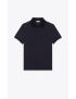 [SAINT LAURENT] cassandre polo shirt in cotton pique 554052YB2OC4240