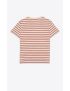 [SAINT LAURENT] striped cassandre t shirt in jersey 683806Y36OX9080