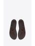 [SAINT LAURENT] culver flat sandals in smooth leather 686286DWE006023