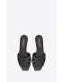 [SAINT LAURENT] tribute mules in smooth leather 5727612WN003045