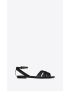 [SAINT LAURENT] tribute sandals in smooth leather 620090DWE001000