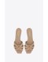 [SAINT LAURENT] tribute mules in smooth leather 572761AAAAH2721