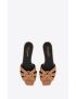 [SAINT LAURENT] tribute mules in vegetable tanned leather 572761AAAM47052