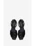 [SAINT LAURENT] tribute sandals in crocodile embossed shiny leather 6200901YQ001000