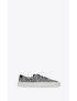 [SAINT LAURENT] venice sneakers in sparkle print canvas 66932926Q109074