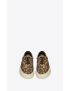 [SAINT LAURENT] venice sneakers in shiny leopard print leather 692322AAAJY8098