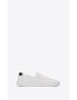 [SAINT LAURENT] venice slip on sneakers in canvas and leather 585739GUZ209061