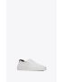 [SAINT LAURENT] venice slip on sneakers in canvas and leather 585739GUZ209061
