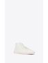 [SAINT LAURENT] court classic sl 39 mid top sneakers in grained leather 653489AAAIG9091