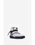 [SAINT LAURENT] smith sneakers in grained leather 69231704GDE9073