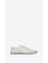 [SAINT LAURENT] malibu sneakers in canvas and leather 606446GUZ209030