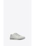[SAINT LAURENT] malibu sneakers in canvas and leather 606446GUZ209030