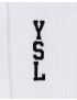 [SAINT LAURENT] ysl jacquard socks in cotton 667500Y75EP9008