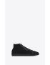 [SAINT LAURENT] court classic sl 39 mid top sneakers in canvas and leather 66935812N901000
