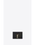 [SAINT LAURENT] cassandre saint laurent matelasse card case in grain de poudre embossed leather 423291BOW011000