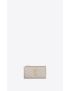 [SAINT LAURENT] cassandre matelasse zipped fragments card case in grain de poudre embossed leather 607915BOW019207