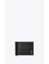 [SAINT LAURENT] tiny cassandre bill clip wallet in shiny leather 60773802G0W1000