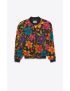 [SAINT LAURENT] teddy jacket in floral crepe 684941Y2E898486