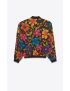 [SAINT LAURENT] teddy jacket in floral crepe 684941Y2E898486