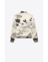 [SAINT LAURENT] teddy jacket in printed satin 685741Y1E379787