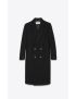 [SAINT LAURENT] double breasted overcoat in wool felt 661707Y2D271000