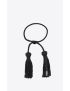 [SAINT LAURENT] woven double tassel bracelet in passementerie and metal 687223G251D1000