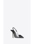 [SAINT LAURENT] chica slingback pumps in tpu and patent leather 6970111F40D8574