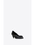 [SAINT LAURENT] anais bow pumps in smooth leather 6308861ZJ101299