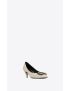 [SAINT LAURENT] anais bow pumps in smooth leather 6308861ZJ101912