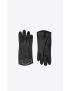 [SAINT LAURENT] gloves in leather and metal 6769093YI531081