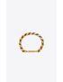 [SAINT LAURENT] two tone chain bracelet in metal 635705Y15008035