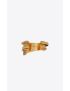 [SAINT LAURENT] modernist snake textured cuff bracelet in metal 635030Y15008204
