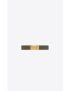 [SAINT LAURENT] opyum bracelet in leather and metal 5593551D30M1229