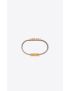 [SAINT LAURENT] opyum bracelet in vintage leather and metal 55935505B3J9207