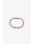 [SAINT LAURENT] opyum bracelet in leather and metal 559355BL40J6805