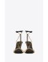 [SAINT LAURENT] cristal chain sandals in smooth leather 6862721ZJKK1000