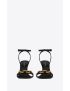 [SAINT LAURENT] le maillon sandals in smooth leather 6574522WN001000