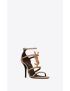 [SAINT LAURENT] cassandra sandals in vegetable tanned leather 689442AAAM47052